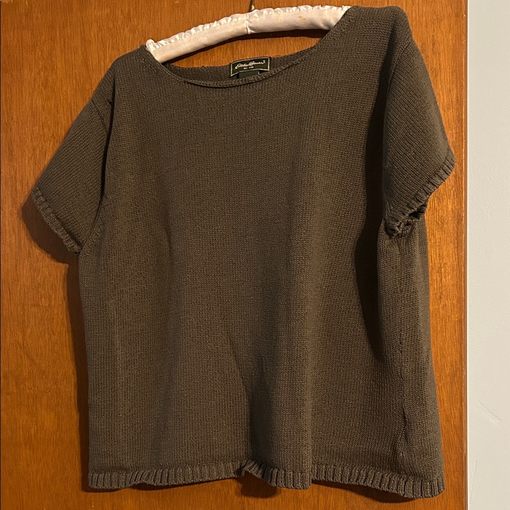 Eddie Bauer Gray Knit Top